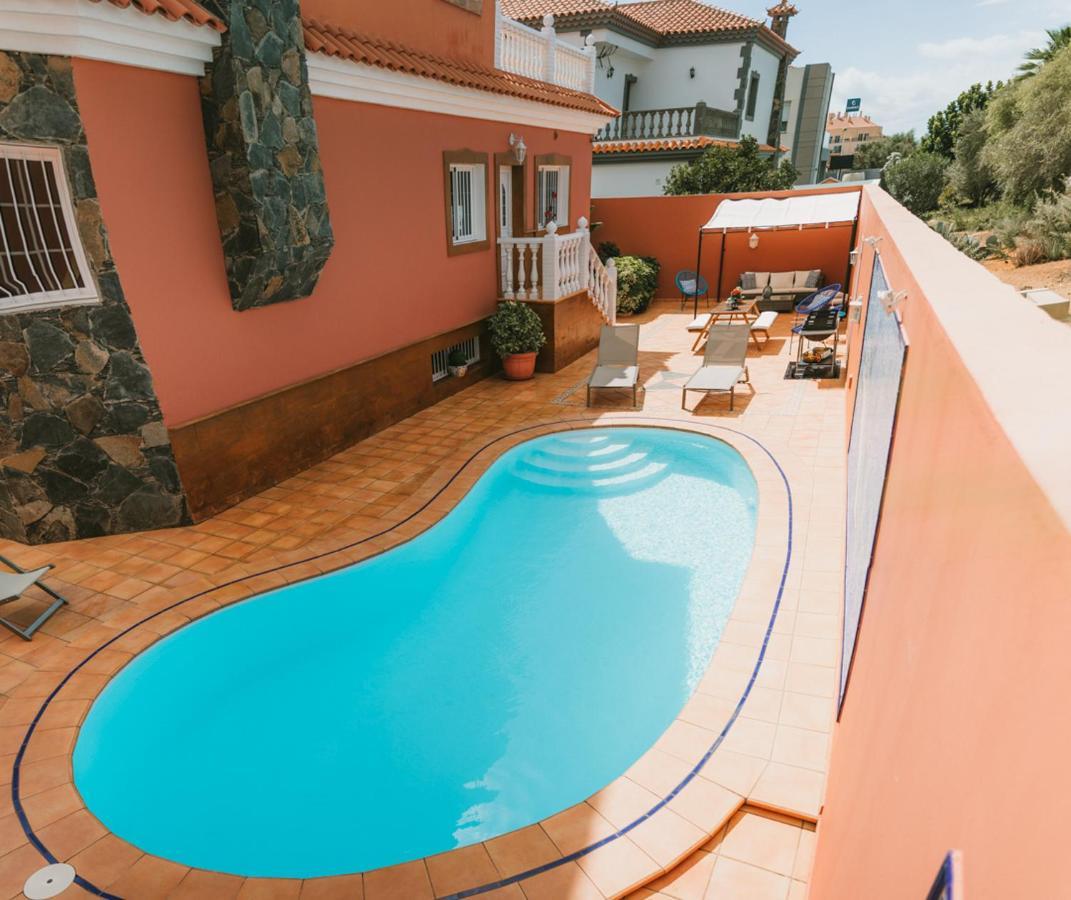 Villa Morada Sonneland Con Piscina Privada Climatizada Maspalomas  Exteriör bild